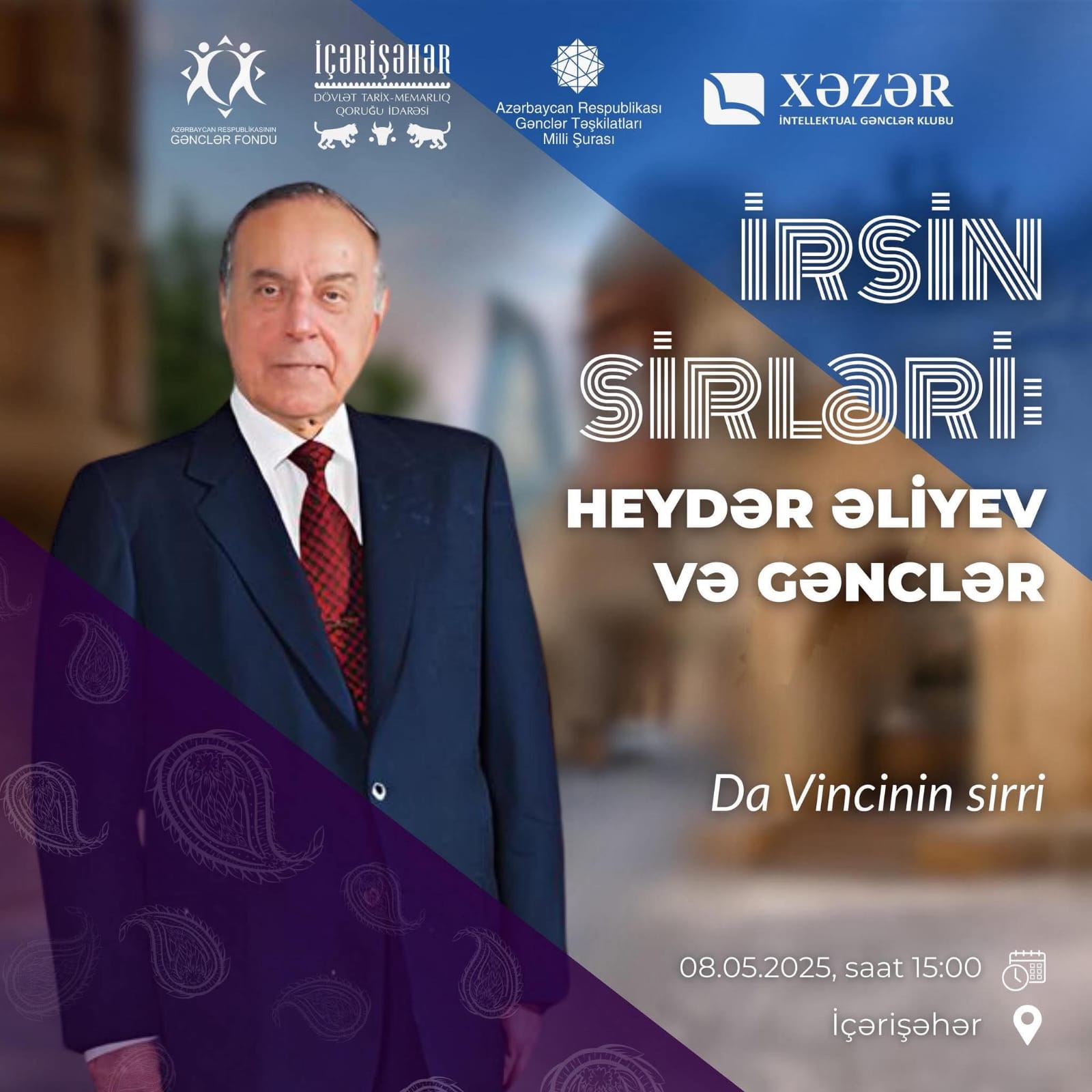 “İrsin Sirləri: Heydər Əliyev və Gənclər" kvest layihəsi keçiriləcəkdir!