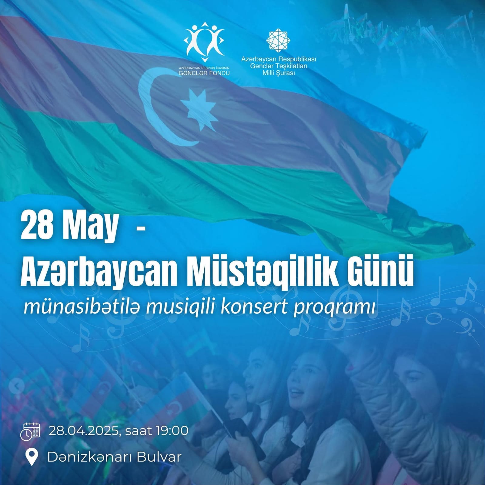 28 May – Respublika Günü münasibətilə keçirilən açıq hava konsert proqramına səni də dəvət edirik!