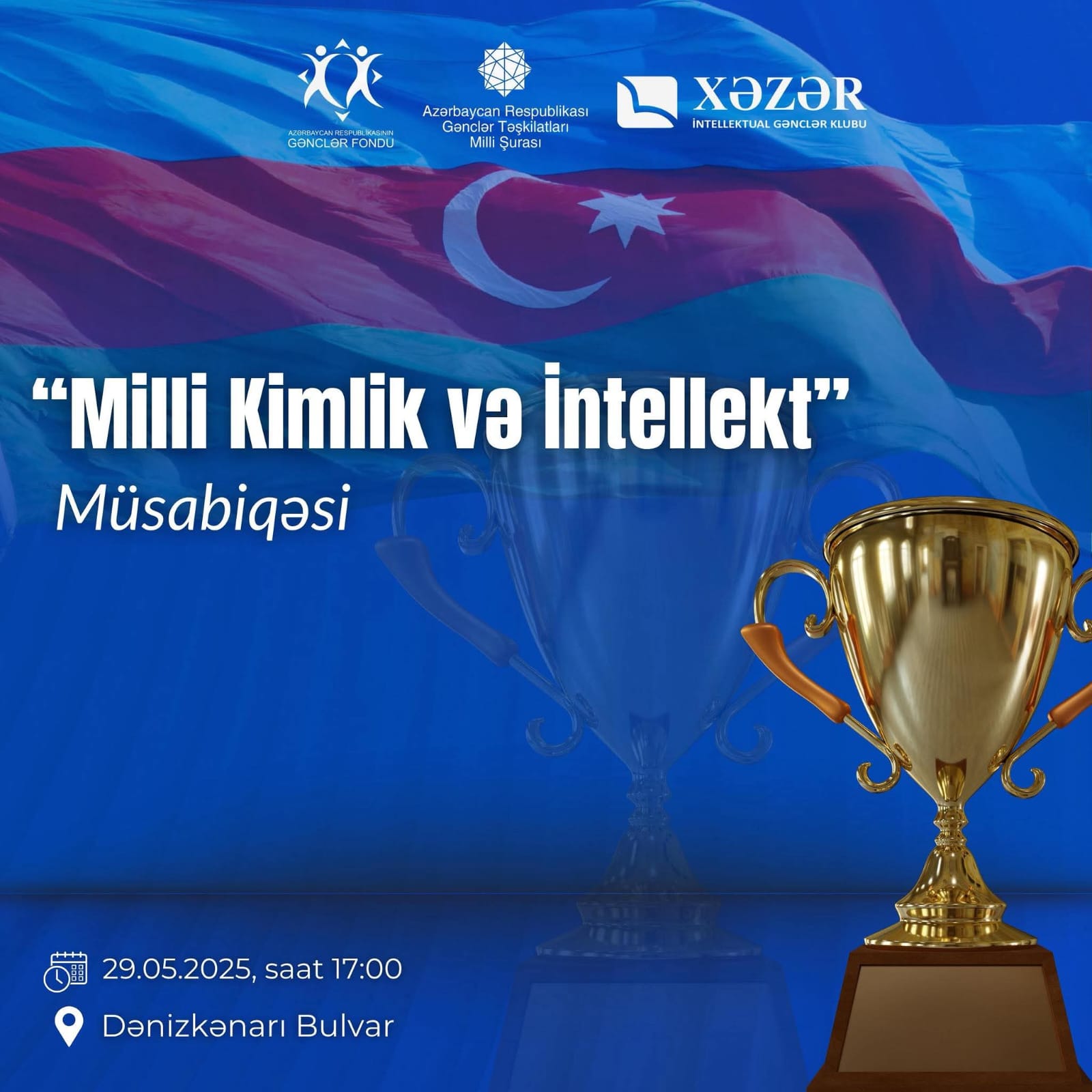 28 May - Milli Müstəqillik Gününə həsr olunmuş “Milli Kimlik və İntellekt" müsabiqəsi keçiriləcəkdir.