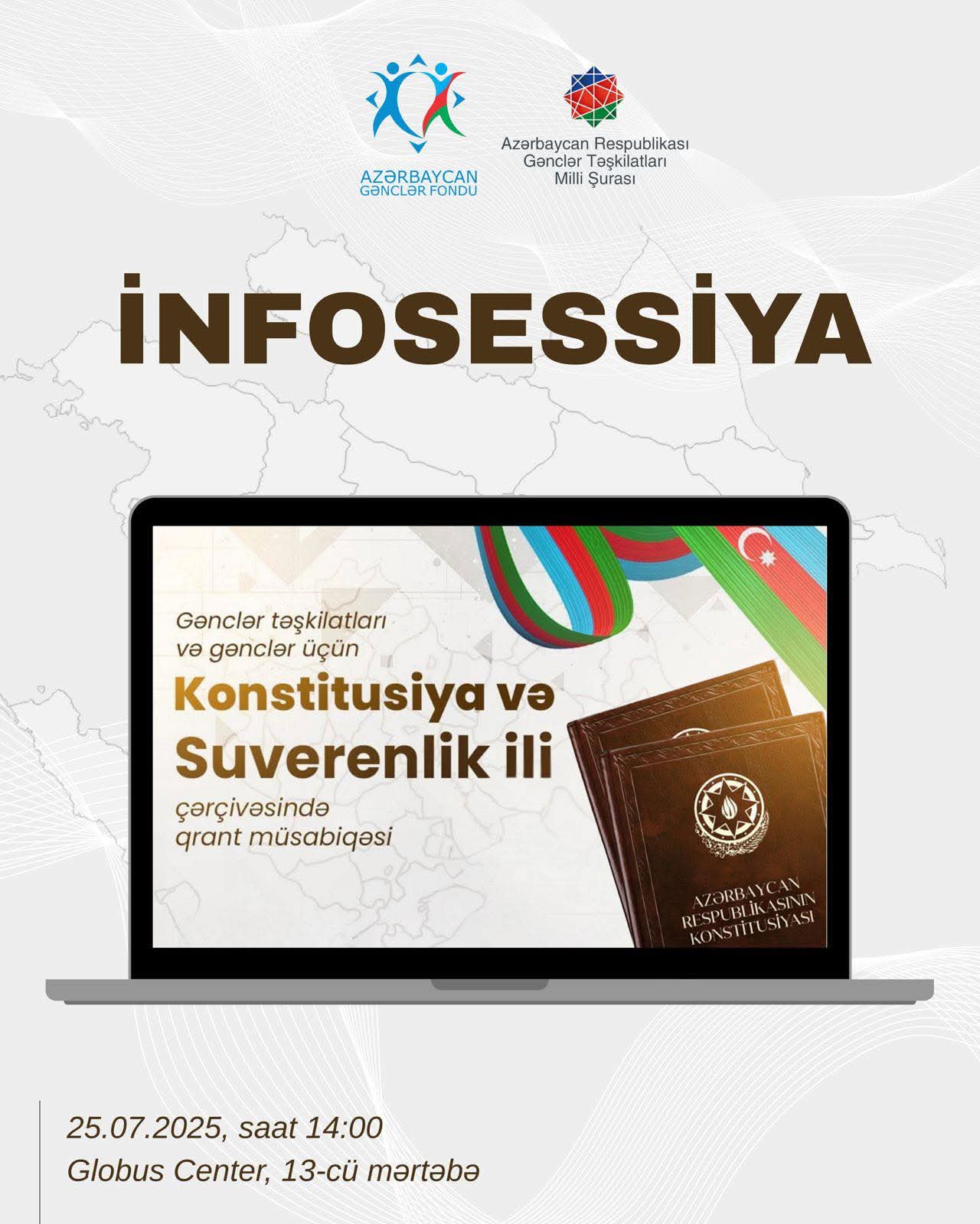 “Konstitusiya və Suverenlik İli” çərçivəsindəgənclər təşkilatları üçün infosessiya keçiriləcəkdir.