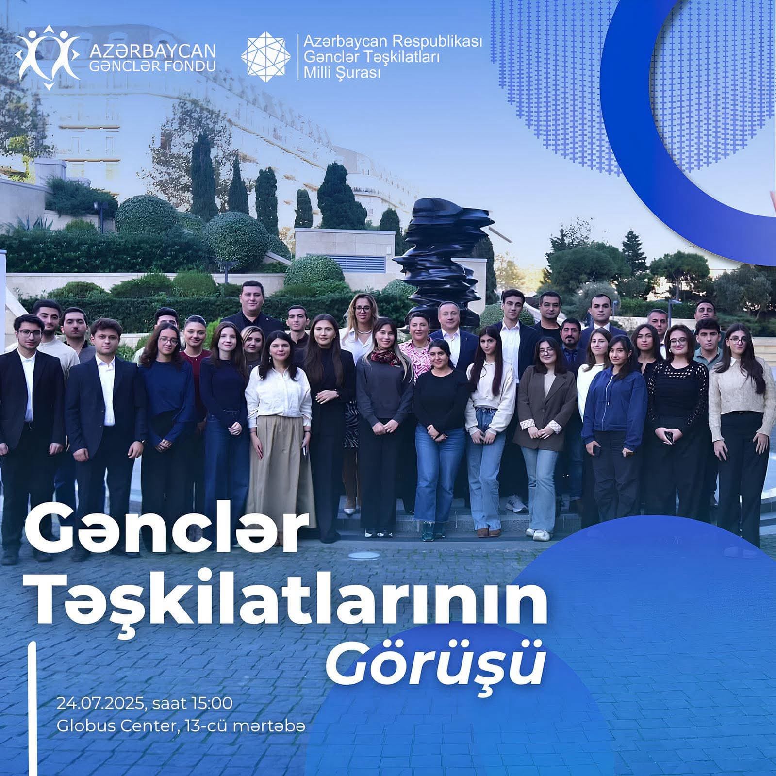 Gənclər təşkilatlarının rəhbər və nümayəndələri ilə Müzakirə Görüşü baş tutacaq!